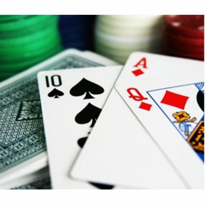 Poker Cards Photo Sculpture