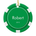 Poker Chip Christmas Ornament ornament