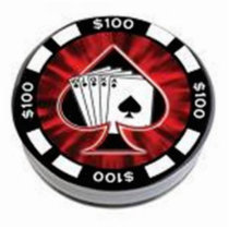 POKER CHIP CUT OUT