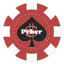 Poker Chip Stickers
