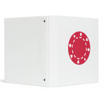 Poker chips vinyl binder