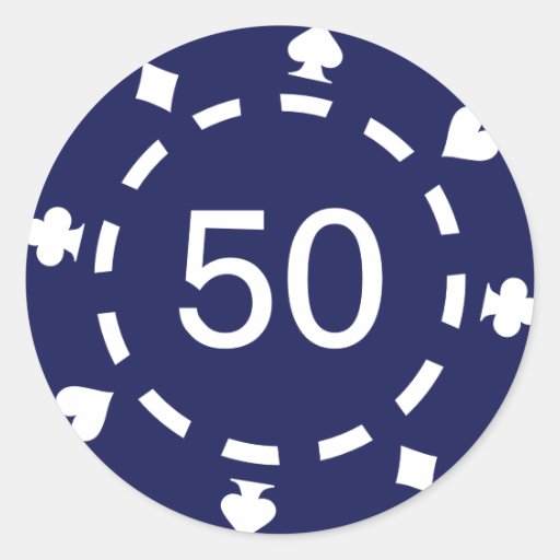 Poker chip value stickers