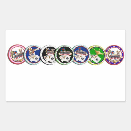 Poker chip value stickers