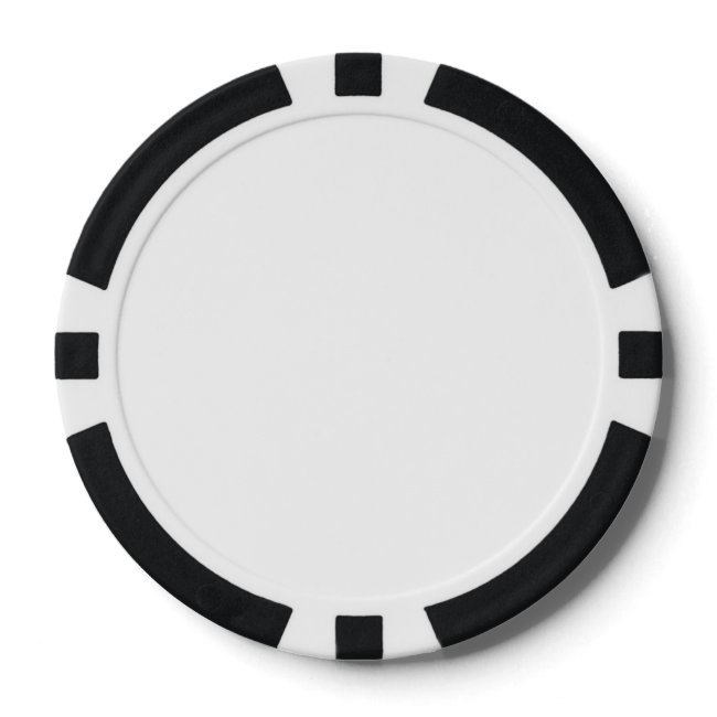 Poker Chips w/ Black Striped Edge Poker Chips w/ Black Striped Edge
