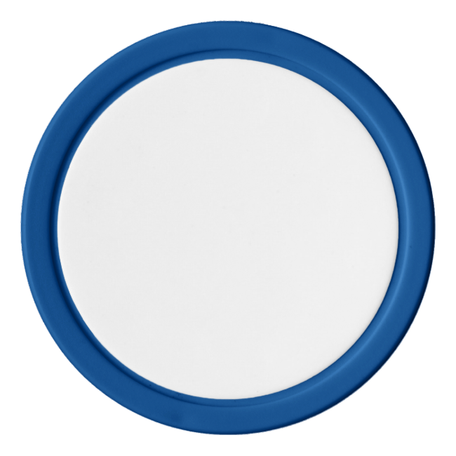 Poker Chips w/ Blue Solid Edge Poker Chips w/ Blue Solid Edge