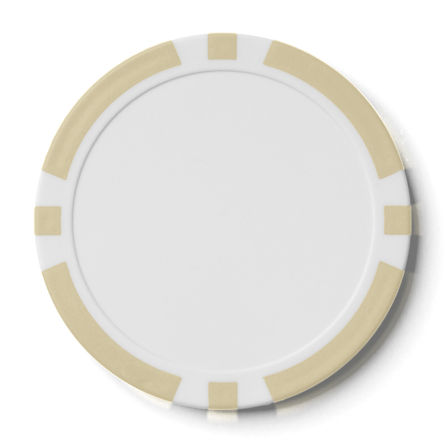 Poker Chips w/ Ivory Striped Edge Poker Chips w/ Ivory Striped Edge