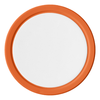 Poker Chips w/ Orange Solid Edge