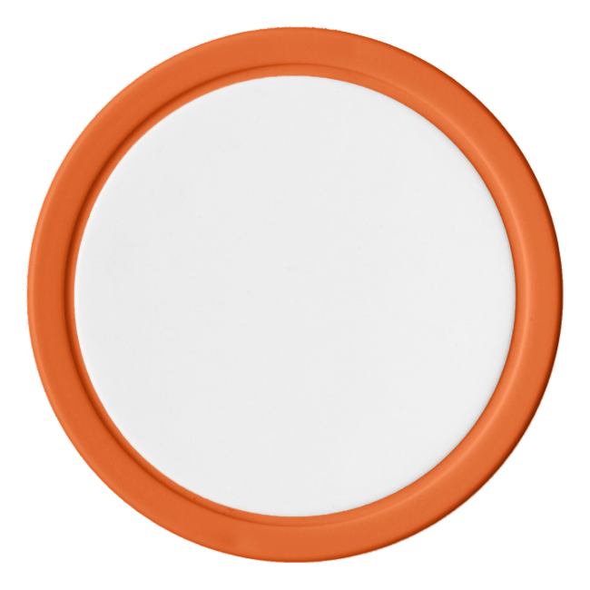 Poker Chips w/ Orange Solid Edge Poker Chips w/ Orange Solid Edge