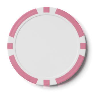 Poker Chips w/ Pink Striped Edge