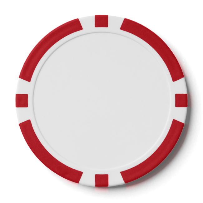 Poker Chips w/ Red Striped Edge Poker Chips w/ Red Striped Edge