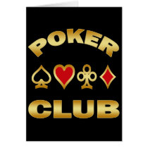 POKER CLUB GREETING CARDS