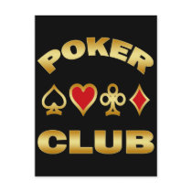 POKER CLUB POSTCARD