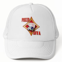POKER DIVA TRUCKER HAT