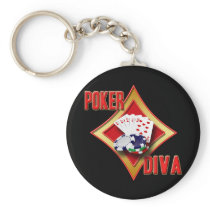 POKER DIVA KEY CHAINS