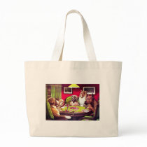 Poker Dogs:  A Bold Bluff Canvas Bag