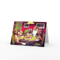Poker Dogs: A Bold Bluff cards by VintagePets Poker Dogs: A Bold Bluff cards