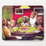 POKER DOGS:  A BOLD BLUFF mousepads