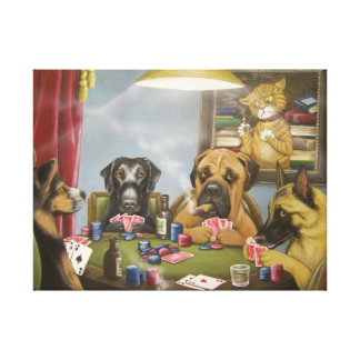 Poker dogs art