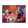 Poker Dogs: Pinched with Four Aces Postcards