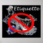 Poker etiquette poster Poker etiquette poster