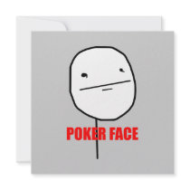 Poker Face Invitation