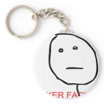 Poker Face Key Chain