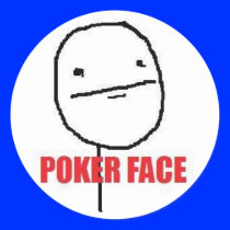 Poker Face Meme Sticker