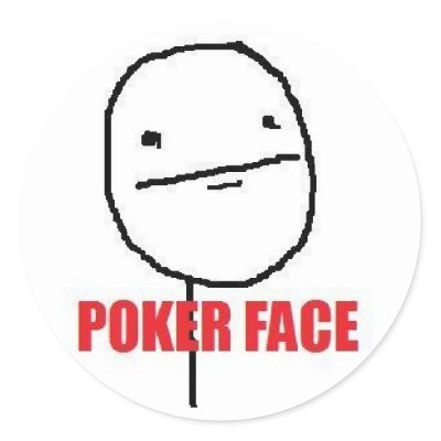 Poker face meaning