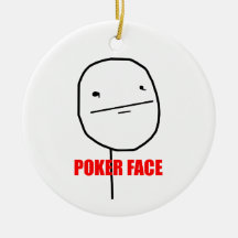 Poker Face Ornament