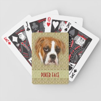 POKER FACE - Poker Night Dog Playing Cards