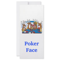 Poker Face Personalized Rack Card