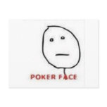 Poker Face Rage Comic Post Cards