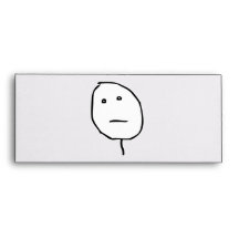 Poker face Rage Face Meme Envelope