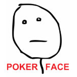Poker Face Rage Face Meme T-shirts