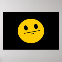 Poker Face Smiley face Poster