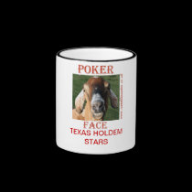 POKER FACE TEXAS HOLDEM STARS mugs