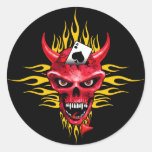 Poker Flaming Sticker