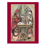 Poker Game Between Monkey & Bulldog Postcards