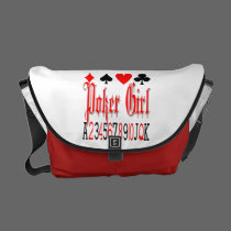 Poker Girl Messenger Bag rickshaw messenger bags