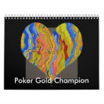 Poker Gold Champion Wall Calendar