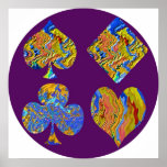 Poker Gold n Purple posters