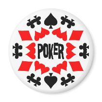 POKER FRIDGE MAGNET