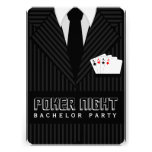 Poker Night Casino Bachelor Party Custom Invites