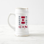 Poker Night in Canada Beer Stein Mug - front/back