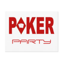 POKER PARTY Invitation Postcards! by vegasdusoleil POKER PARTY Invitation Postcards!