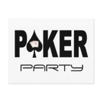 POKER PARTY Invitation Postcards! by vegasdusoleil POKER PARTY Invitation Postcards!