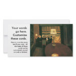 Poker party painting by Vallotton players at table Photo Card Template