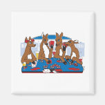 Poker Player Bachelorette Party Las Vegas Magnets
