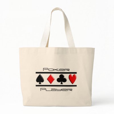 Poker Player Tote Bag by CaringHearts