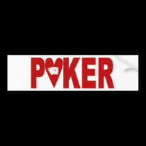 POKER Player Bumper Sticker bumper stickers